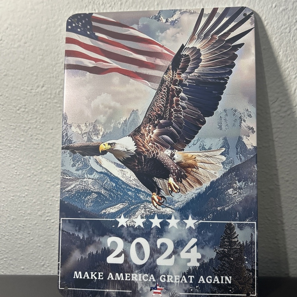 Trump 2024 Make America‎ Great Again Metal Decor Sign - Picture 2 of 2